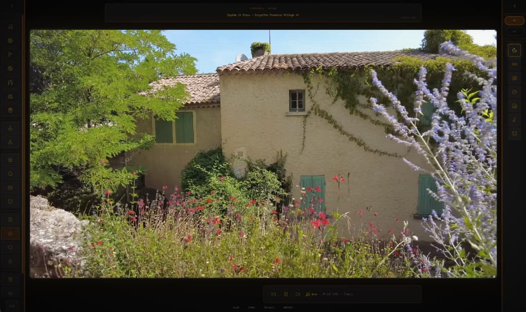 slowcast.net atmosphere channel — Oppède le Vieux, a forgotten Provence village